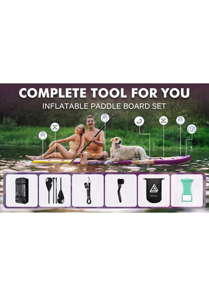 Coral Queen Purple Şişme Stand-Up Paddle Board