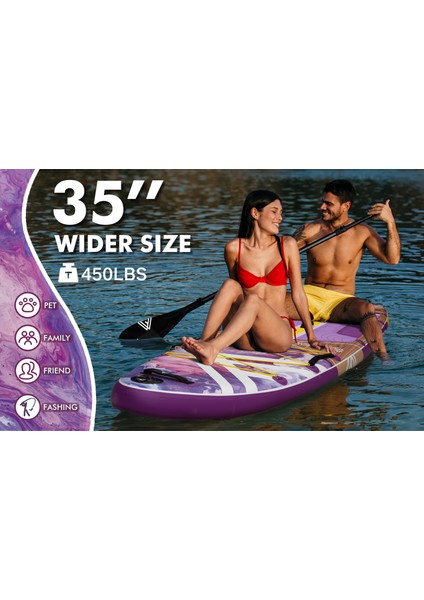 Coral Queen Purple Şişme Stand-Up Paddle Board
