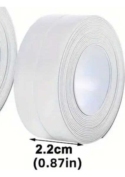 Beyaz (Uzunluk 1.5m, Genişlik 2.2cm) Mutfağa Özel Su Geçirmez Bant Lavabo modelleri