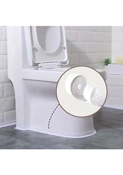 Beyaz (Uzunluk 1.5m, Genişlik 2.2cm) Mutfağa Özel Su Geçirmez Bant Lavabo indirimleri