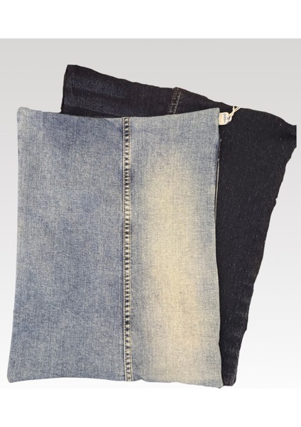 Denim Patch Kırlent Kılıfı – 33x38 cm