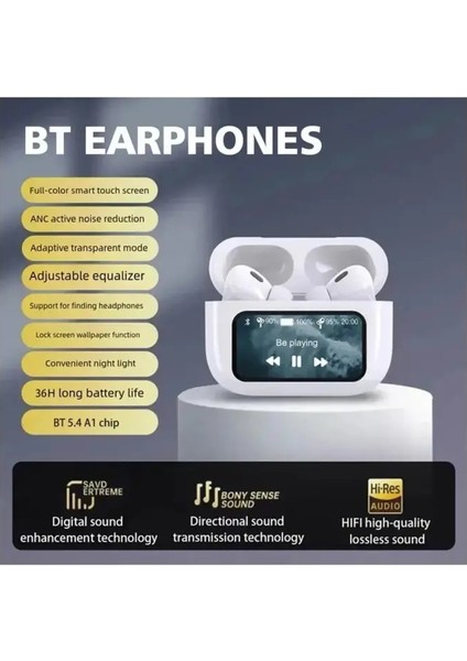 Air Pro 2 Anc Dokunmatik Ekranlı Bluetooth Kulaklık Ios Android Tüm Telefonlara Uyumlu fırsatları