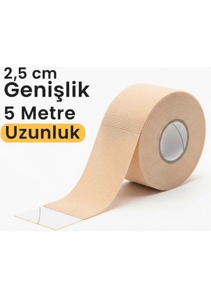 Kinezyo Bandı 2.5 cm x 5 M Ten Rengi fırsatları