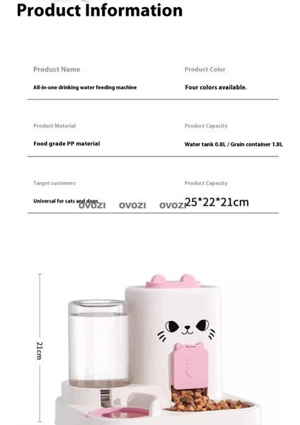 Ovozı Otomatik Evcil Hayvan Besleyici (Yurt Dışından) modelleri