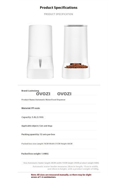 Ovozı Otomatik Evcil Hayvan Besleyici (Yurt Dışından) modelleri