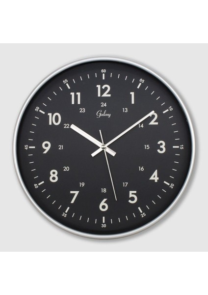 Duvar Saatleri 30CM Sessiz Akar Gerçek Cam