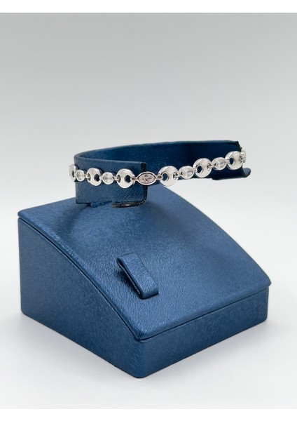 Kahve Çekirdeği Spor Kadın Gümüş Bileklik modelleri