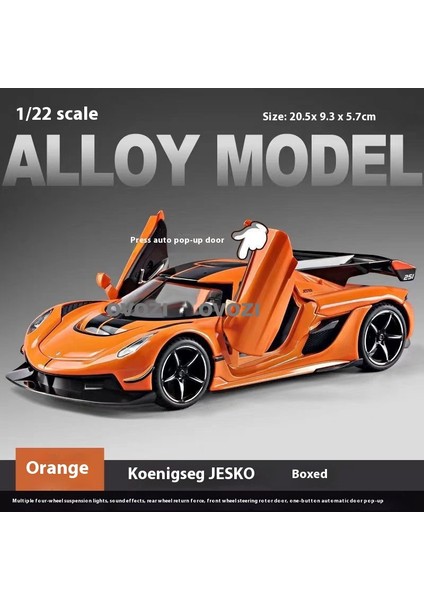 Ovozı Koenigsegg Alaşımlı Araba Modelleri Koleksiyon Hediyeleri (Yurt Dışından)