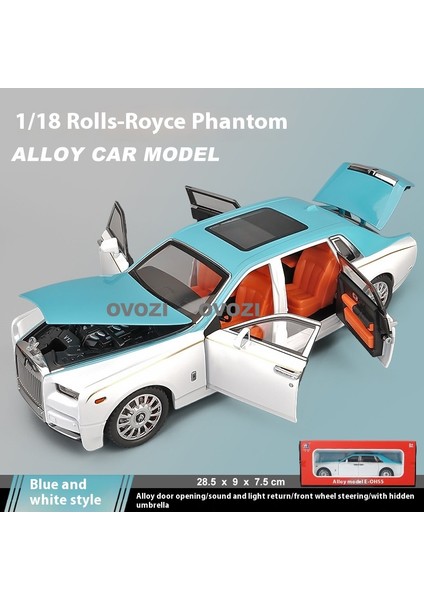 Ovozı Rolls Royce Alaşımlı Araba Modeli Koleksiyonluk Süs Hediyesi (Yurt Dışından)