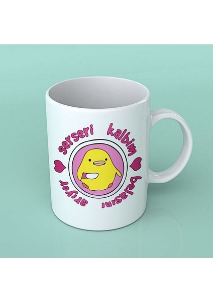 Porselen Kupa Bardak - Serseri Kalbim