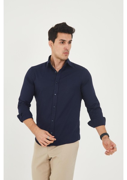 Jack Carısma Likralı Pamuklu Ferah Slim Fit Erkek Gömlek modelleri