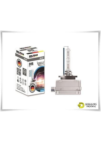28421 - Ampul D1S 12V 35W Xenarc 6000K Mavi Çubuk