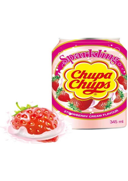 Sparkling Strawberry & Cream Flavour 345 ml x 4'lü