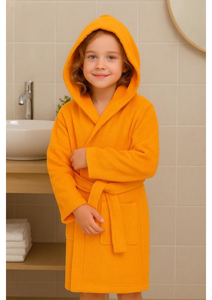 CottonVerse Genç & Çocuk Kapşonlu Bornoz – %100 Pamuk, Unisex fiyatları