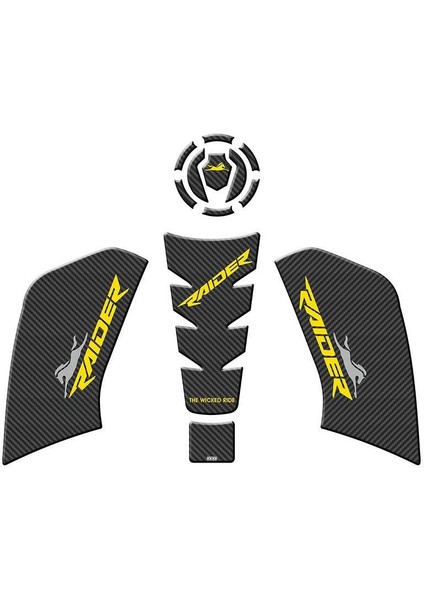 Tvs Raıder 125 2023 - 2024 Uyumlu Tank Pad Set 003