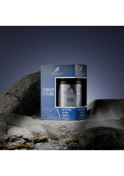 R2 Erkek Toz Saç Şekillendirici Wax - Hafif Orta Kontrol 20 gr Erkekler Için Pudra Wax