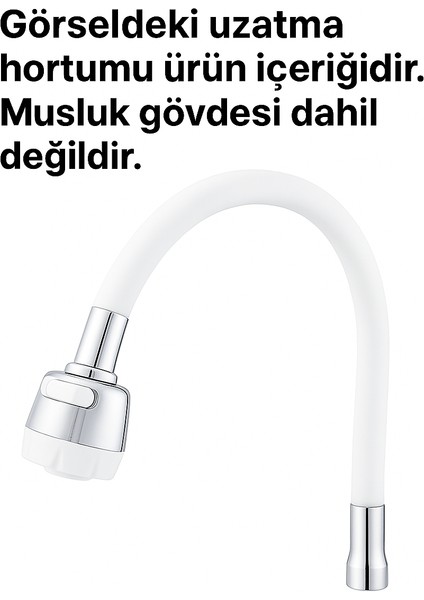 Beyaz Silikonlu 2 Fonksiyonlu Kubar Musluk Başlığı – Oynar Başlık, Su Tasarrufu ve Konfor modelleri