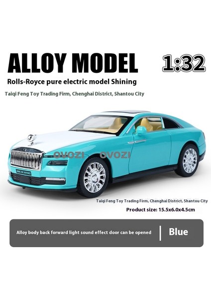 Ovozı Rolls Royce Alaşımlı Araba Modeli Koleksiyonluk Süs Hediyesi (Yurt Dışından)