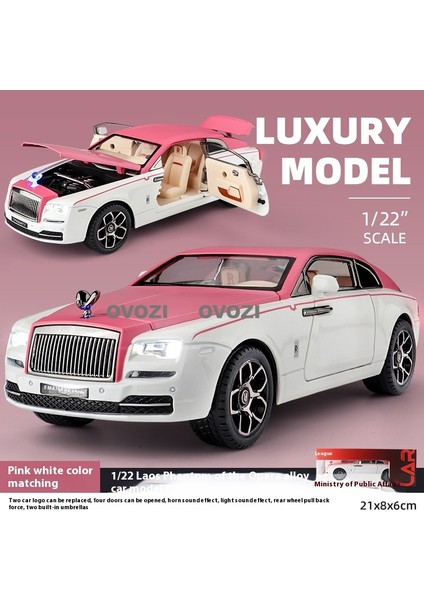 Ovozı Rolls Royce Alaşımlı Araba Modeli Koleksiyonluk Süs Hediyesi (Yurt Dışından)