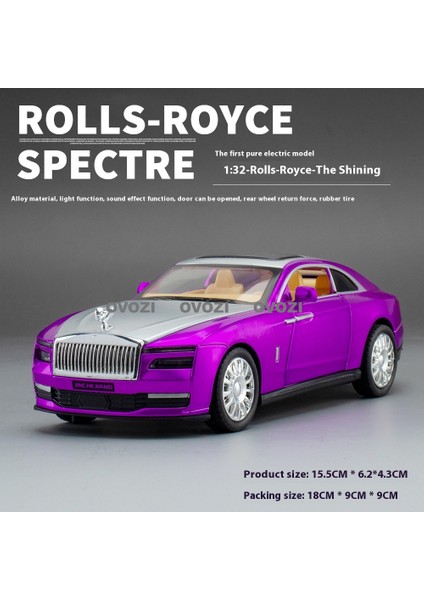 Ovozı Rolls Royce Alaşımlı Araba Modeli Koleksiyonluk Süs Hediyesi (Yurt Dışından)