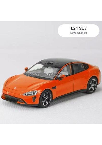 Ovozı Xiaomi Su7 Alaşımlı Araba Modeli Koleksiyonluk Dekorasyon 6 Kapı Açılabilir (Yurt Dışından)
