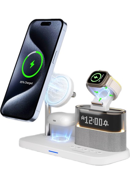 20W Qi2 3 In 1 Wi-Fi Şarj Istasyonu - Beyaz fırsatları