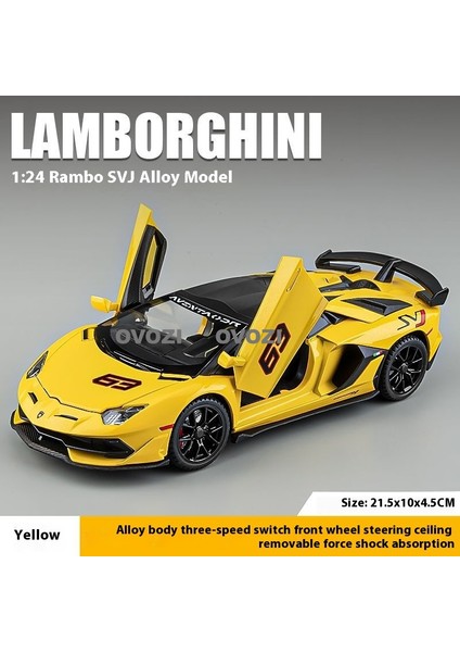 Ovozı Lamborghini Alaşımlı Araba Modelleri Koleksiyon Hediyeleri (Yurt Dışından)