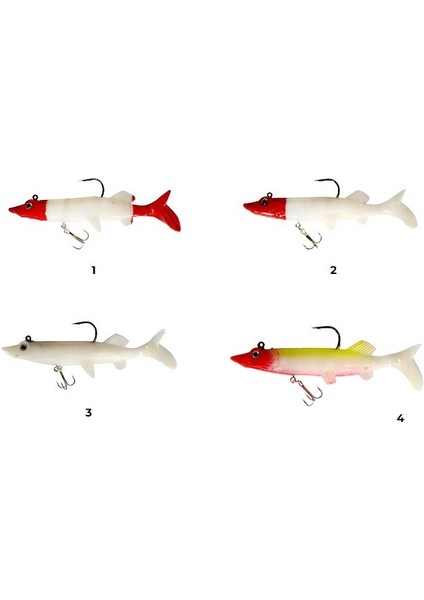 3554 Bobo Pike Soft 14CM Turna Silikonu Suni Balık 4