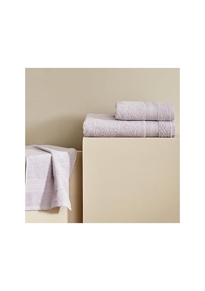 Home Soft TOUCH%100 Pamuk 30X50 cm Havlu Lila