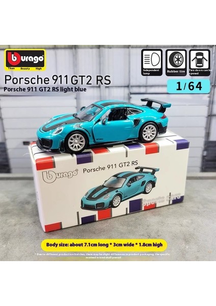 Ovozı Porsche Alaşımlı Araba Modelleri Koleksiyonluk Süsler Hediyeler (Yurt Dışından)