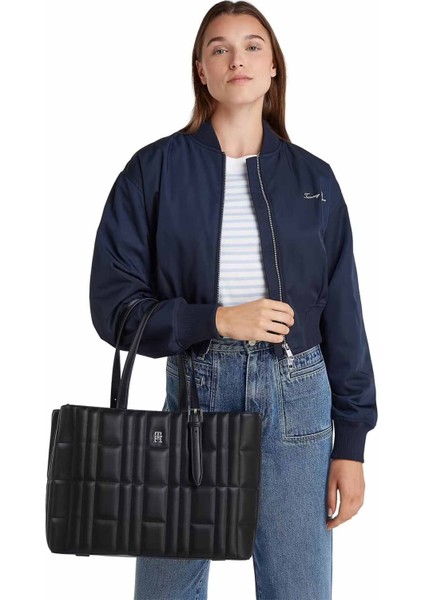Kadın Th Feminine Tote Çanta - Siyah fiyatları