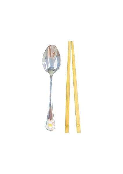 Giftmoda Kutulu Chopstick ve Kaşık Set (BAM-186-KEDI)