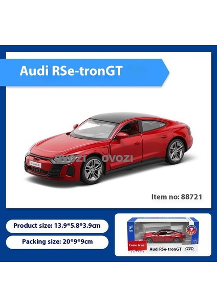 Ovozı Audi Alaşımlı Araba Modeli Koleksiyon Süsü Hediyesi (Yurt Dışından)