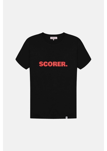 Scorer Oversize Premium T-Shirt - Siyah