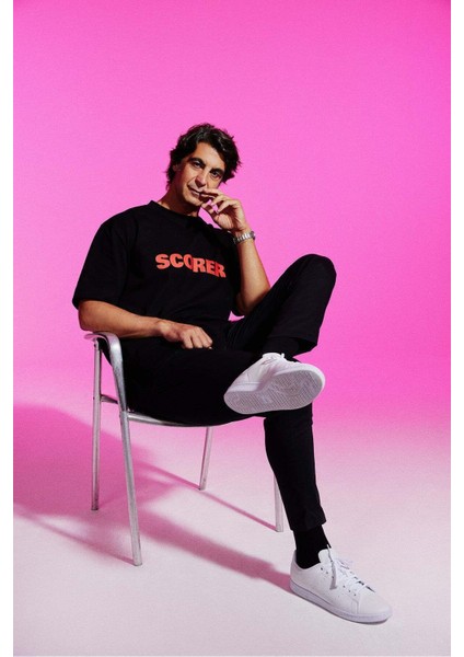 Scorer Oversize Premium T-Shirt - Siyah fırsatları
