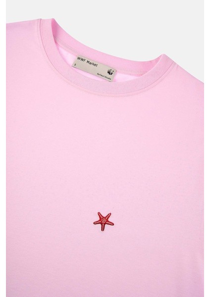 Deniz Yıldızları Supreme Crop T-Shirt - Pembe fırsatları