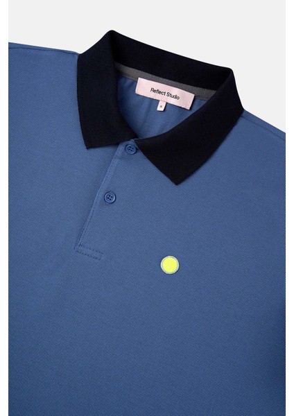 Tennis Ball Polo Yaka T-Shirt - Mavi fiyatları