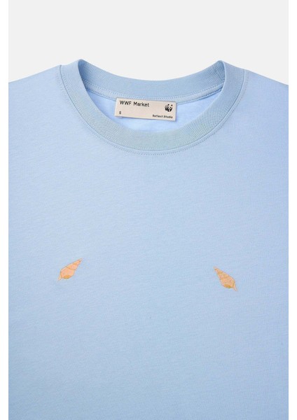 Deniz Kabukları Light-Weight Kadın T-Shirt - Açık Mavi fırsatları
