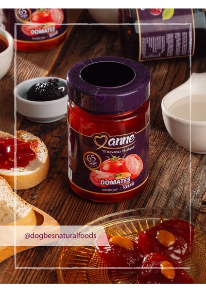 Domates Reçeli 400 gr (Pancar Şekeri İle Üretilmiştir - Glikoz, Koruyucu İçermez)