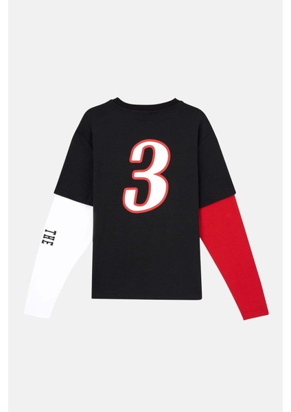 The Answer Double Sleeve T-Shirt - Siyah fiyatları