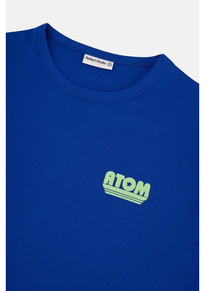 Atom Premium T-Shirt - Mavi fırsatları