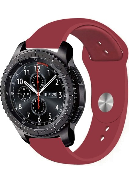 Samsung Gear S3 Frontier Akıllı Saat Uyumlu Yumuşak Dokulu Silikon Kordon Kayış