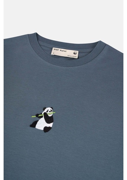 Giant Panda Premium T-Shirt - Gri fiyatları