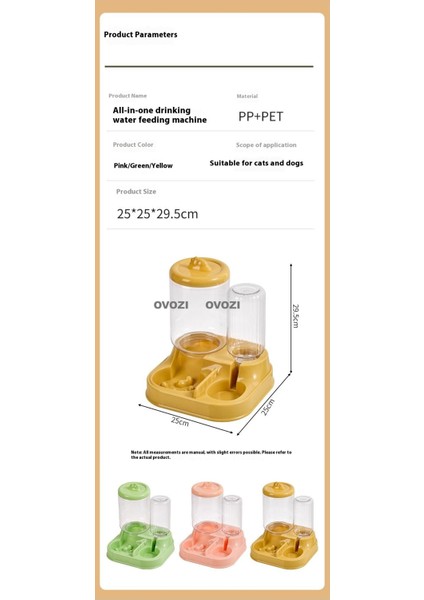 Ovozı Pet Otomatik Içme ve Besleme Cihazı (Yurt Dışından) fırsatları