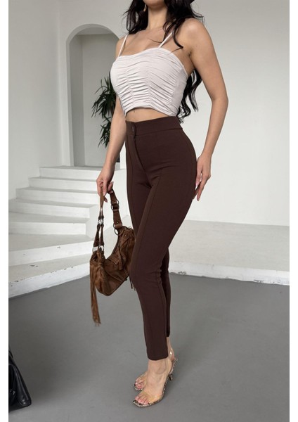 Full Likralı Bilek Boy Pantolon