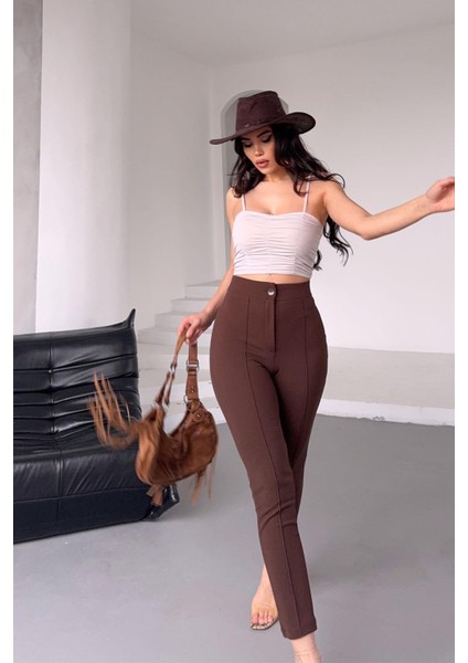 Full Likralı Bilek Boy Pantolon modelleri