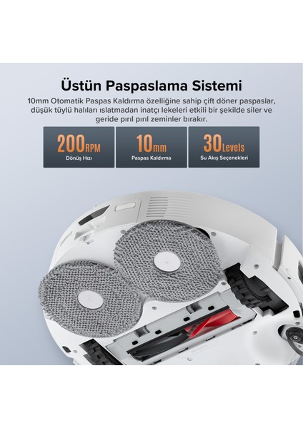 Qrevo Edge 5V1 Akıllı Robot Süpürge - Beyaz