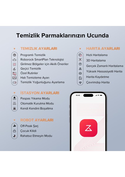 Qrevo Edge 5V1 Akıllı Robot Süpürge - Beyaz