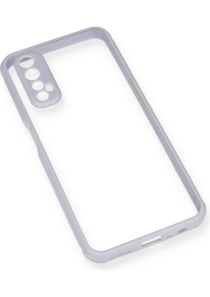 Realme 7 Kılıf Miami Şeffaf Silikon - Lila - CPT108690-2547 modelleri