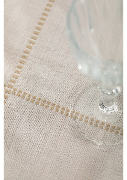 Belen Ekose Bej Masa Örtüsü